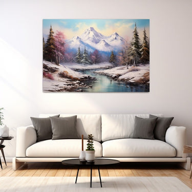 Winter Wonderland Acrylic Painting